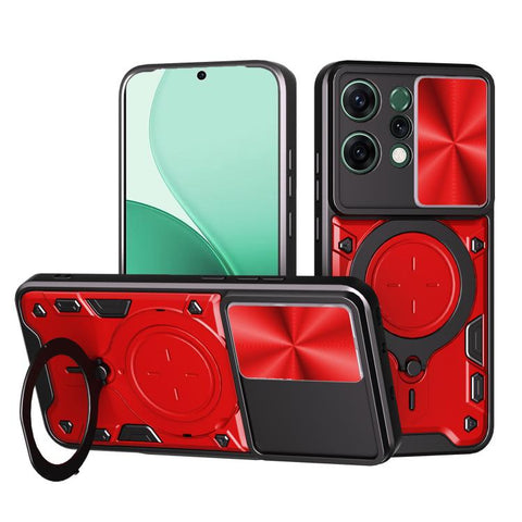 CD Texture Sliding Camshield Magnetic Holder Phone Case, For OPPO Reno16 F 5G, For OPPO Find X9 Ultra, For OPPO A6x / A6 Pro, For OPPO Find X9, For OPPO Find X9 Pro, For OPPO Reno14 F 5G Global, For OPPO A5 5G Global / A5x 5G, For OPPO Reno14 5G Global