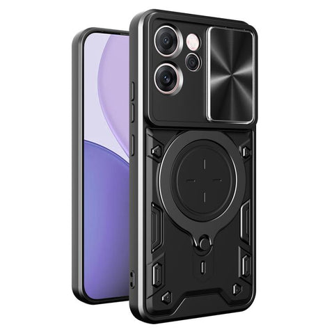 CD Texture Sliding Camshield Magnetic Holder Phone Case, For OPPO Reno16 F 5G, For OPPO Find X9 Ultra, For OPPO A6x / A6 Pro, For OPPO Find X9, For OPPO Find X9 Pro, For OPPO Reno14 F 5G Global, For OPPO A5 5G Global / A5x 5G, For OPPO Reno14 5G Global