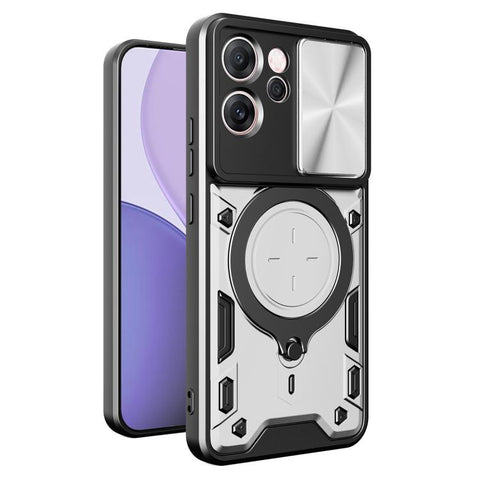 CD Texture Sliding Camshield Magnetic Holder Phone Case, For OPPO Reno16 F 5G, For OPPO Find X9 Ultra, For OPPO A6x / A6 Pro, For OPPO Find X9, For OPPO Find X9 Pro, For OPPO Reno14 F 5G Global, For OPPO A5 5G Global / A5x 5G, For OPPO Reno14 5G Global