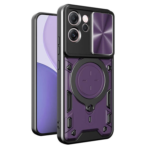 CD Texture Sliding Camshield Magnetic Holder Phone Case, For OPPO Reno16 F 5G, For OPPO Find X9 Ultra, For OPPO A6x / A6 Pro, For OPPO Find X9, For OPPO Find X9 Pro, For OPPO Reno14 F 5G Global, For OPPO A5 5G Global / A5x 5G, For OPPO Reno14 5G Global
