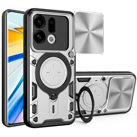CD Texture Sliding Camshield Magnetic Holder Phone Case, For OPPO Reno16 F 5G, For OPPO Find X9 Ultra, For OPPO A6x / A6 Pro, For OPPO Find X9, For OPPO Find X9 Pro, For OPPO Reno14 F 5G Global, For OPPO A5 5G Global / A5x 5G, For OPPO Reno14 5G Global