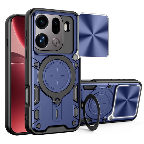 CD Texture Sliding Camshield Magnetic Holder Phone Case, For OPPO Reno16 F 5G, For OPPO Find X9 Ultra, For OPPO A6x / A6 Pro, For OPPO Find X9, For OPPO Find X9 Pro, For OPPO Reno14 F 5G Global, For OPPO A5 5G Global / A5x 5G, For OPPO Reno14 5G Global