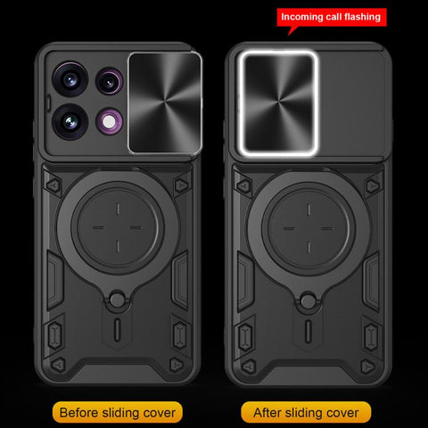 CD Texture Sliding Camshield Magnetic Holder Phone Case, For OPPO Reno16 F 5G, For OPPO Find X9 Ultra, For OPPO A6x / A6 Pro, For OPPO Find X9, For OPPO Find X9 Pro, For OPPO Reno14 F 5G Global, For OPPO A5 5G Global / A5x 5G, For OPPO Reno14 5G Global