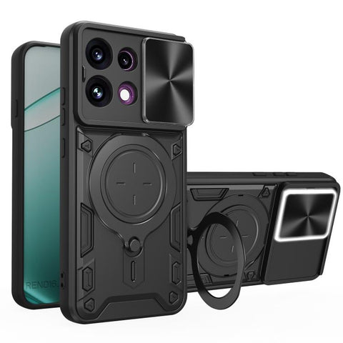 CD Texture Sliding Camshield Magnetic Holder Phone Case, For OPPO Reno16 F 5G, For OPPO Find X9 Ultra, For OPPO A6x / A6 Pro, For OPPO Find X9, For OPPO Find X9 Pro, For OPPO Reno14 F 5G Global, For OPPO A5 5G Global / A5x 5G, For OPPO Reno14 5G Global