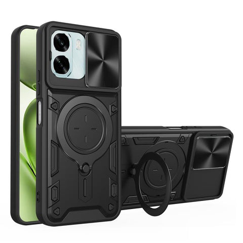 CD Texture Sliding Camshield Magnetic Holder Phone Case, For OPPO Reno16 F 5G, For OPPO Find X9 Ultra, For OPPO A6x / A6 Pro, For OPPO Find X9, For OPPO Find X9 Pro, For OPPO Reno14 F 5G Global, For OPPO A5 5G Global / A5x 5G, For OPPO Reno14 5G Global