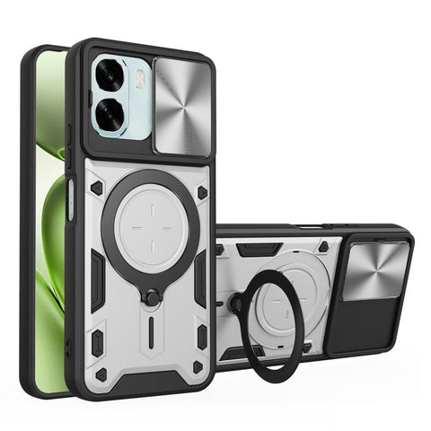 CD Texture Sliding Camshield Magnetic Holder Phone Case, For OPPO Reno16 F 5G, For OPPO Find X9 Ultra, For OPPO A6x / A6 Pro, For OPPO Find X9, For OPPO Find X9 Pro, For OPPO Reno14 F 5G Global, For OPPO A5 5G Global / A5x 5G, For OPPO Reno14 5G Global