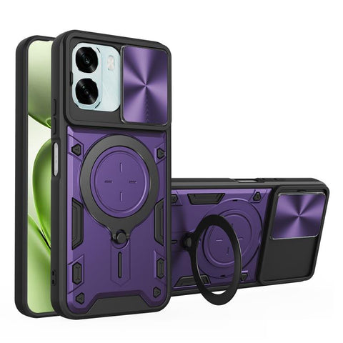 CD Texture Sliding Camshield Magnetic Holder Phone Case, For OPPO Reno16 F 5G, For OPPO Find X9 Ultra, For OPPO A6x / A6 Pro, For OPPO Find X9, For OPPO Find X9 Pro, For OPPO Reno14 F 5G Global, For OPPO A5 5G Global / A5x 5G, For OPPO Reno14 5G Global