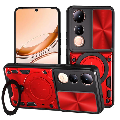 CD Texture Sliding Camshield Magnetic Holder Phone Case, For vivo Y500i 5G, For vivo V60 Lite 4G / 5G, For vivo Y400 5G Global, For vivo V60 5G, For vivo S20 Pro / T4 Ultra 5G, For vivo Y400 Pro 5G India, For vivo iQOO Z10 Turbo / Y300 GT              ...