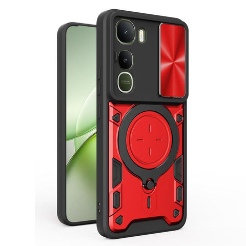 CD Texture Sliding Camshield Magnetic Holder Phone Case, For vivo Y500i 5G, For vivo V60 Lite 4G / 5G, For vivo Y400 5G Global, For vivo V60 5G, For vivo S20 Pro / T4 Ultra 5G, For vivo Y400 Pro 5G India, For vivo iQOO Z10 Turbo / Y300 GT              ...