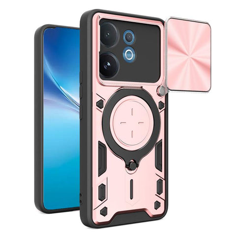 CD Texture Sliding Camshield Magnetic Holder Phone Case, For vivo Y500i 5G, For vivo V60 Lite 4G / 5G, For vivo Y400 5G Global, For vivo V60 5G, For vivo S20 Pro / T4 Ultra 5G, For vivo Y400 Pro 5G India, For vivo iQOO Z10 Turbo / Y300 GT              ...