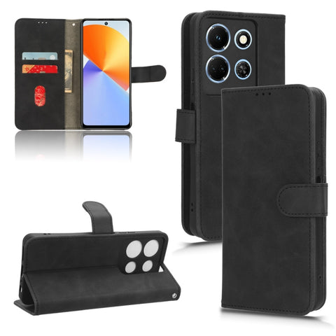Skin Feel Magnetic Flip Leather Phone Case, For Infinix Note 30i, For Infinix Note 30, For Infinix Note 30 4G, For Infinix Note 30 VIP