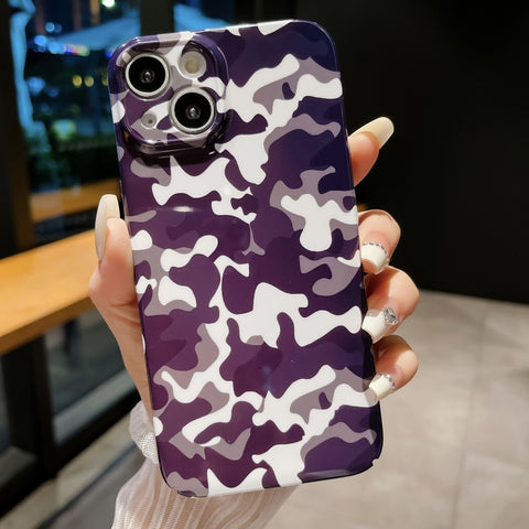 Precise Hole Camouflage Pattern PC Phone Case, For iPhone 15 Pro Max, For iPhone 15 Pro, For iPhone 15 Plus, For iPhone 15, For iPhone 14 Plus, For iPhone 14