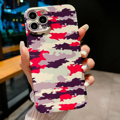 Precise Hole Camouflage Pattern PC Phone Case, For iPhone 14 Pro, For iPhone 14 Pro Max, For iPhone SE 2022 / 2020 / 8 / 7, For iPhone 13 Pro Max, For iPhone 13 Pro, For iPhone 13