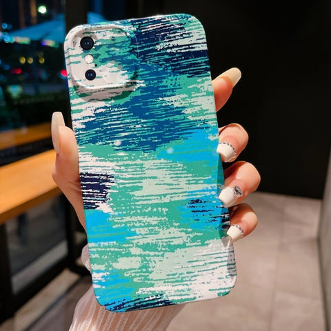 Precise Hole Camouflage Pattern PC Phone Case, For iPhone 11, For iPhone 11 Pro, For iPhone X / XS, For iPhone XR, For iPhone XS Max, For iPhone 8 Plus / 7 Plus