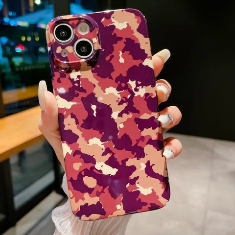 Precise Hole Camouflage Pattern PC Phone Case, For iPhone 15 Pro Max, For iPhone 15 Pro, For iPhone 15 Plus, For iPhone 15, For iPhone 14 Plus, For iPhone 14
