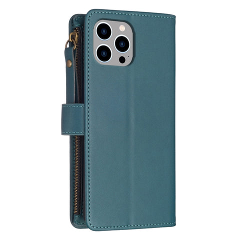 9 Card Slots Zipper Wallet Leather Flip Phone Case, For iPhone 12 Pro Max, For iPhone 11 Pro Max, For iPhone 11, For iPhone 11 Pro, For iPhone XS / X, For iPhone XR, For iPhone XS Max, For iPhone 8 Plus / 7 Plus