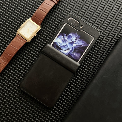 Crazy Horse Texture Hinge Shockproof Protective Phone Case, For Samsung Galaxy Z Flip5