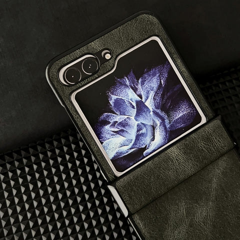 Crazy Horse Texture Hinge Shockproof Protective Phone Case, For Samsung Galaxy Z Flip5