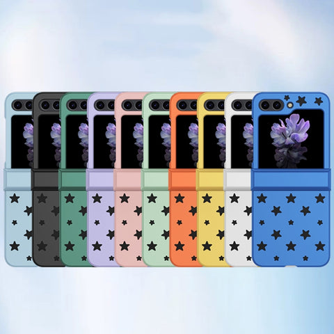 Star Pattern PC Skin Feel Shockproof Phone Case, For Samsung Galaxy Z Flip5