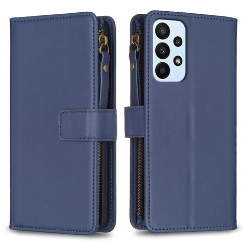 9 Card Slots Zipper Wallet Leather Flip Phone Case, For Samsung Galaxy A22 4G, For Samsung Galaxy A22 5G, For Samsung Galaxy S21 FE 5G, For Samsung Galaxy A23 4G, For Samsung Galaxy A32 4G, For Samsung Galaxy A72, For Samsung Galaxy A52                ...