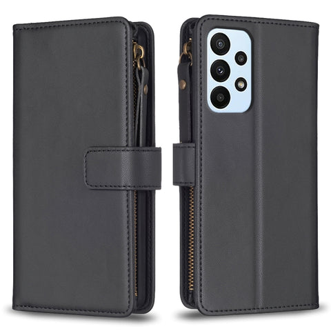 9 Card Slots Zipper Wallet Leather Flip Phone Case, For Samsung Galaxy A22 4G, For Samsung Galaxy A22 5G, For Samsung Galaxy S21 FE 5G, For Samsung Galaxy A23 4G, For Samsung Galaxy A32 4G, For Samsung Galaxy A72, For Samsung Galaxy A52                ...