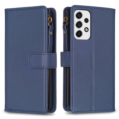 9 Card Slots Zipper Wallet Leather Flip Phone Case, For Samsung Galaxy A22 4G, For Samsung Galaxy A22 5G, For Samsung Galaxy S21 FE 5G, For Samsung Galaxy A23 4G, For Samsung Galaxy A32 4G, For Samsung Galaxy A72, For Samsung Galaxy A52                ...