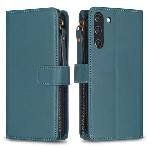 9 Card Slots Zipper Wallet Leather Flip Phone Case, For Samsung Galaxy A22 4G, For Samsung Galaxy A22 5G, For Samsung Galaxy S21 FE 5G, For Samsung Galaxy A23 4G, For Samsung Galaxy A32 4G, For Samsung Galaxy A72, For Samsung Galaxy A52                ...