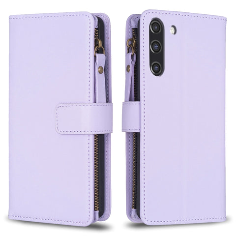 9 Card Slots Zipper Wallet Leather Flip Phone Case, For Samsung Galaxy A22 4G, For Samsung Galaxy A22 5G, For Samsung Galaxy S21 FE 5G, For Samsung Galaxy A23 4G, For Samsung Galaxy A32 4G, For Samsung Galaxy A72, For Samsung Galaxy A52                ...