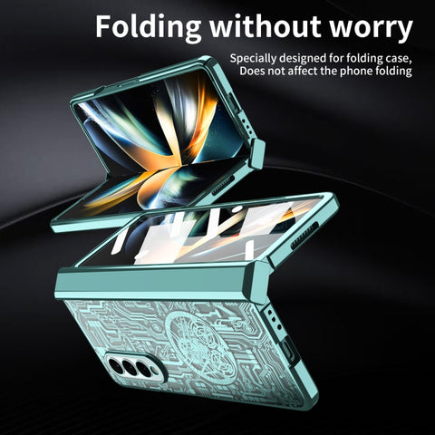 Mechanical Legend Integrated Electroplating All-inclusive Phone Case, For Samsung Galaxy Z Fold3 5G, For Samsung Galaxy Z Fold2 5G