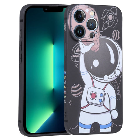 Spaceman Binoculars Phone Case, For iPhone SE 2022 / SE 2020 / 8 / 7, For iPhone 13 Pro Max, For iPhone 13 Pro, For iPhone 13, For iPhone 13 mini, For iPhone 12, For iPhone 12 Pro Max, For iPhone 12 Pro