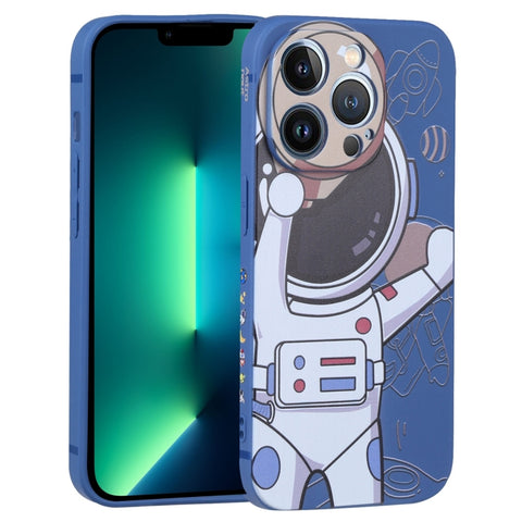 Spaceman Binoculars Phone Case, For iPhone SE 2022 / SE 2020 / 8 / 7, For iPhone 13 Pro Max, For iPhone 13 Pro, For iPhone 13, For iPhone 13 mini, For iPhone 12, For iPhone 12 Pro Max, For iPhone 12 Pro