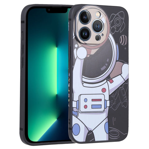Spaceman Binoculars Phone Case, For iPhone SE 2022 / SE 2020 / 8 / 7, For iPhone 13 Pro Max, For iPhone 13 Pro, For iPhone 13, For iPhone 13 mini, For iPhone 12, For iPhone 12 Pro Max, For iPhone 12 Pro