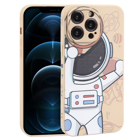 Spaceman Binoculars Phone Case, For iPhone SE 2022 / SE 2020 / 8 / 7, For iPhone 13 Pro Max, For iPhone 13 Pro, For iPhone 13, For iPhone 13 mini, For iPhone 12, For iPhone 12 Pro Max, For iPhone 12 Pro