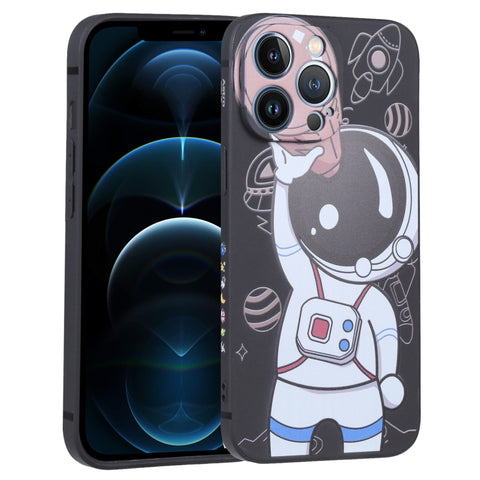 Spaceman Binoculars Phone Case, For iPhone SE 2022 / SE 2020 / 8 / 7, For iPhone 13 Pro Max, For iPhone 13 Pro, For iPhone 13, For iPhone 13 mini, For iPhone 12, For iPhone 12 Pro Max, For iPhone 12 Pro
