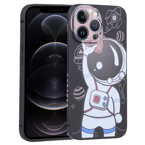 Spaceman Binoculars Phone Case, For iPhone SE 2022 / SE 2020 / 8 / 7, For iPhone 13 Pro Max, For iPhone 13 Pro, For iPhone 13, For iPhone 13 mini, For iPhone 12, For iPhone 12 Pro Max, For iPhone 12 Pro