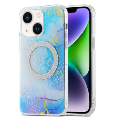 Dual-side IMD Marble Magsafe Phone Case, For iPhone 15 Pro Max, For iPhone 14, For iPhone 14 Pro, For iPhone 15 Pro, For iPhone 15 Plus, For iPhone 14 Pro Max