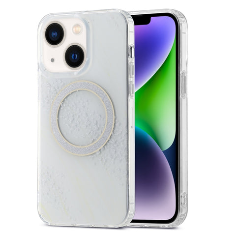 Dual-side IMD Marble Magsafe Phone Case, For iPhone 15 Pro Max, For iPhone 14, For iPhone 14 Pro, For iPhone 15 Pro, For iPhone 15 Plus, For iPhone 14 Pro Max