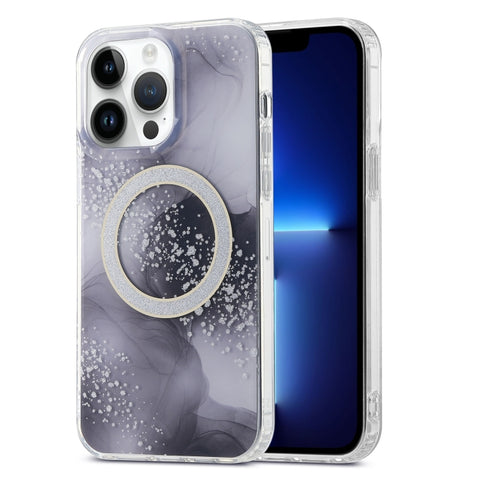 Dual-side IMD Marble Magsafe Phone Case, For iPhone 13 Pro Max, For iPhone 15, For iPhone 13 Pro, For iPhone 13, For iPhone 12, For iPhone 12 Pro Max
