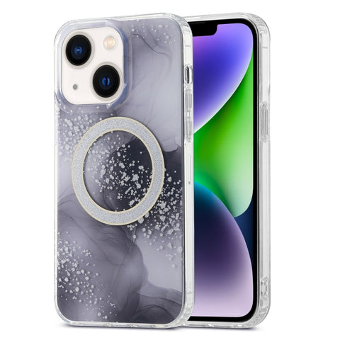 Dual-side IMD Marble Magsafe Phone Case, For iPhone 15 Pro Max, For iPhone 14, For iPhone 14 Pro, For iPhone 15 Pro, For iPhone 15 Plus, For iPhone 14 Pro Max