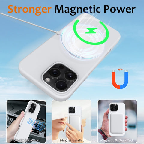 Shockproof Silicone Magsafe Phone Case, For iPhone 16 Pro Max, For iPhone 16 Pro, For iPhone 16 Plus, For iPhone 16, For iPhone 15 Pro Max