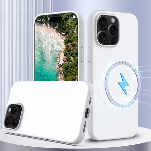 Shockproof Silicone Magsafe Phone Case, For iPhone 16 Pro Max, For iPhone 16 Pro, For iPhone 16 Plus, For iPhone 16, For iPhone 15 Pro Max