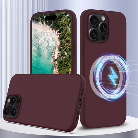 Shockproof Silicone Magsafe Phone Case, For iPhone 16 Pro Max, For iPhone 16 Pro, For iPhone 16 Plus, For iPhone 16, For iPhone 15 Pro Max