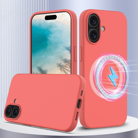 Shockproof Silicone Magsafe Phone Case, For iPhone 16 Pro Max, For iPhone 16 Pro, For iPhone 16 Plus, For iPhone 16, For iPhone 15 Pro Max
