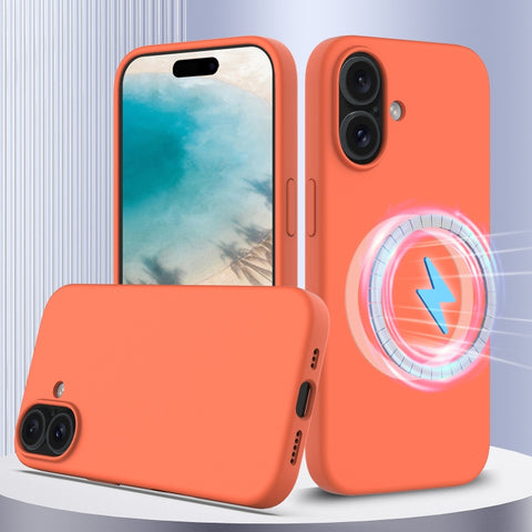 Shockproof Silicone Magsafe Phone Case, For iPhone 16 Pro Max, For iPhone 16 Pro, For iPhone 16 Plus, For iPhone 16, For iPhone 15 Pro Max