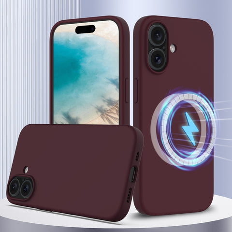 Shockproof Silicone Magsafe Phone Case, For iPhone 16 Pro Max, For iPhone 16 Pro, For iPhone 16 Plus, For iPhone 16, For iPhone 15 Pro Max