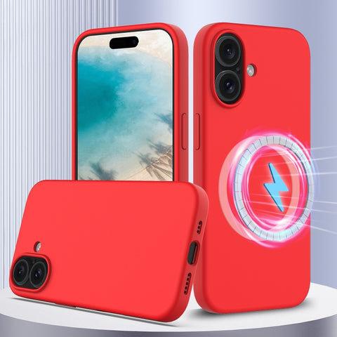 Shockproof Silicone Magsafe Phone Case, For iPhone 16 Pro Max, For iPhone 16 Pro, For iPhone 16 Plus, For iPhone 16, For iPhone 15 Pro Max