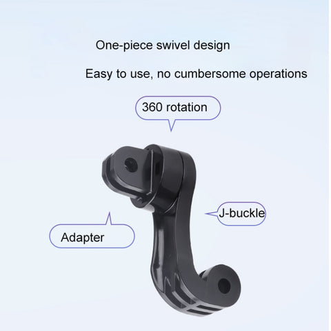 360 Rotation J-Hook Buckle Mount Adapter
