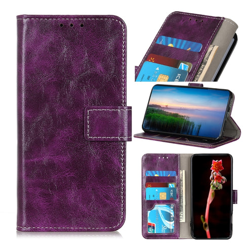 Retro Crazy Horse Texture Horizontal Flip Leather Phone Case, For iPhone 15 Pro Max, For iPhone 15 Pro, For iPhone 15 Plus, For iPhone 15