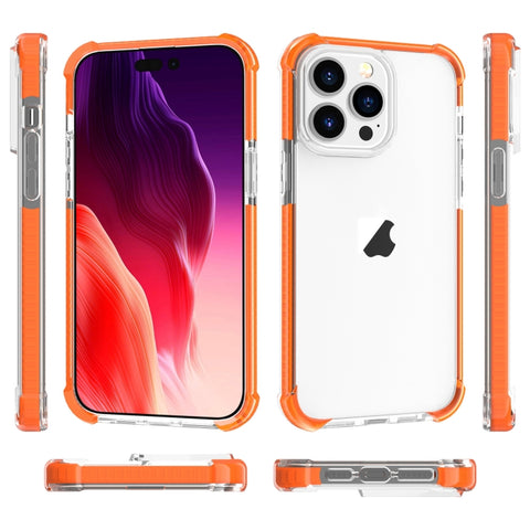 Four-corner Shockproof TPU Hybrid Acrylic Phone Case, For iPhone 15 Pro Max, For iPhone 15 Pro, For iPhone 15 Plus, For iPhone 15