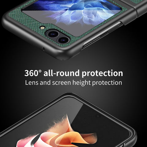 Cross Texture All Inclusive Shockproof Protective Phone Case, For Samsung Galaxy Z Flip5